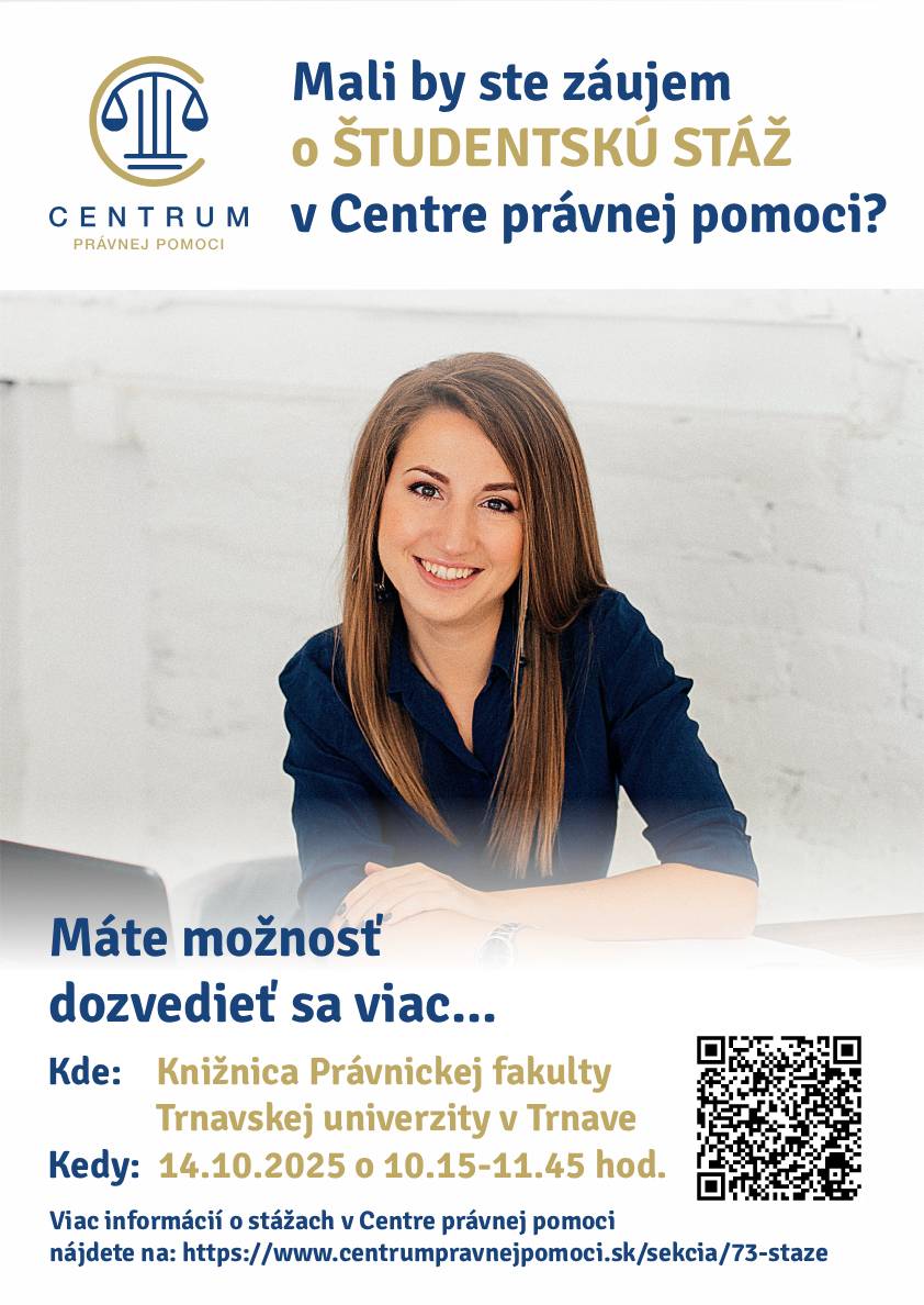 Centrum právnej pomoci - spoznaj nás a stážuj u nás