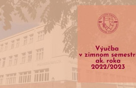 Výučba v zimnom semestri ak. roka 2022/2023