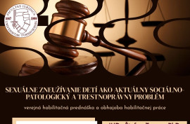 Sexuálne zneužívanie detí ako aktuálny sociálno-patologický a trestnoprávny problém