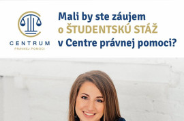 Centrum právnej pomoci - spoznaj nás a stážuj u nás