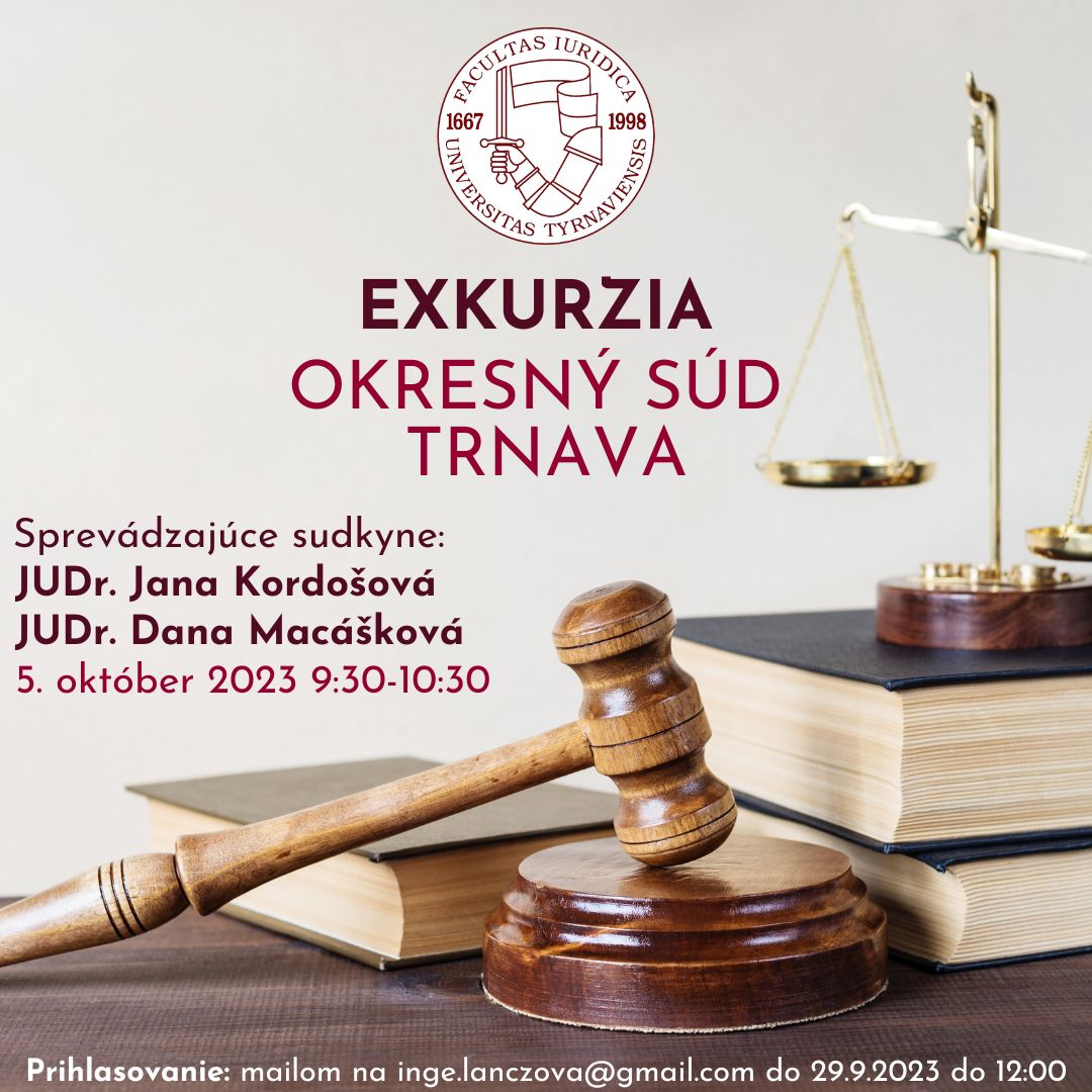 Exkurzia - Okresný súd Trnava