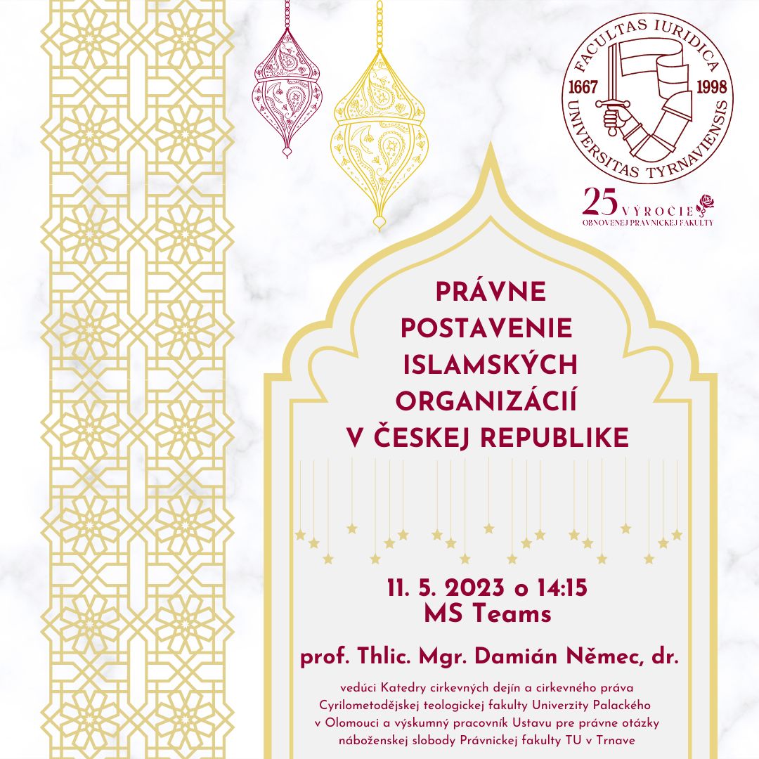 Právne postavenie islamských organizácií v Českej republike