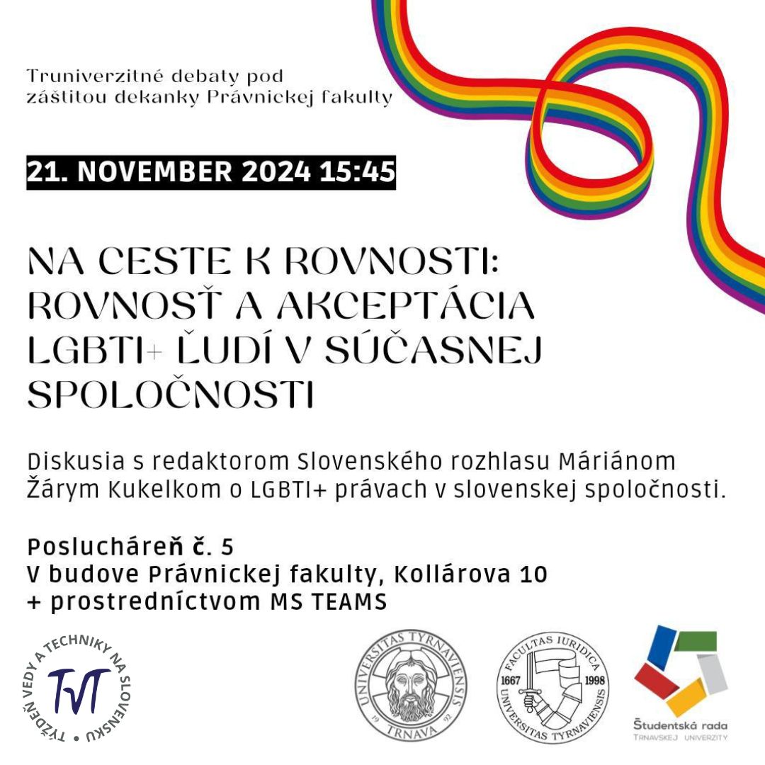 Na ceste k rovnosti: Rovnosť a akceptácia LGBTI+ ľudí v súčasnej spoločnosti