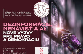 Dezinformácie, nenávisť a AI