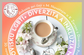 Diskusia pri čaji na tému LGBTI+ diverzita a inklúzia na slovenskom pracovisku