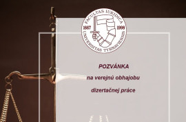 obhajoba dizertačnej práce