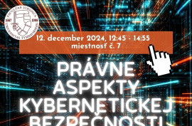 Právne aspekty kybernetickej bezpečnosti